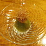 玄斎 - 茄子の揚げ浸し 落花生をかけて