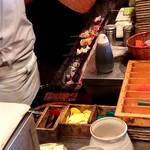 鳥よし - 焼き場