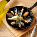 Mussels steamed in wine