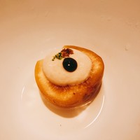 イチリン ハナレ - ④無花果　白胡麻と烏骨鶏ソース