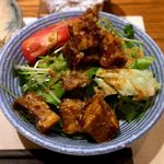 さくら本店 - 豚の角煮サラダ　2017.9.28