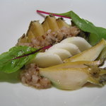 レストラン メルキュール - あわび鮑と長芋　フランボワーズ・ヴィネグレット