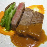 レストラン メルキュール - 伊予牛サーロインステーキ　山わさびソース