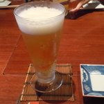 昼から生ビールで乾杯！