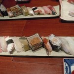 五條 - 平日、お昼の地魚寿司　2500円（1品、お椀、デザート付き）