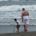 北海道ラーメン 帯広ロッキー - 食後は海で遊ぶ