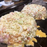 お好み焼き 福竹 - チーズ入りふくたけ天