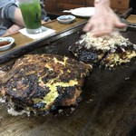 お好み焼き 福竹 - チーズ入りふくたけ天