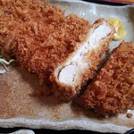 トンカツの断面