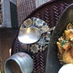 旧ヤム邸  シモキタ荘 - スプーンの敷物が下北沢ぽいというか吉祥寺っぽいというか。(勝手なマイイメージ)