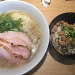 麺屋一燈 - 2018.9 月曜日限定「冷やしそば 塩ver.」