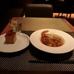 ナチュラルダイエットレストラン NODO - 全粒粉のフォカッチャ、ワタリガニのミネストローネ