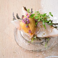 師崎産 さわらの炙り 宮城産 むらさき雲丹ぞえ