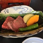 Kada Awashima Onsen Oosakaya Hiinano Yu - 鉄板焼の肉