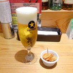 グリル ザ　ブッチャー - 生ビールとおとおし