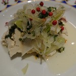 骨と皮 - 豆腐、ねぎ