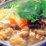 Kyushu chicken hotpot (soy sauce, salt, miso, pork bone)