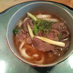 志摩のうまいもん処　味福 - 肉うどんのアップ