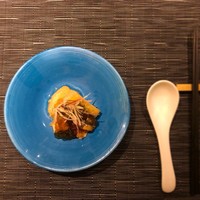 O2 - 前菜 黒酢のジュレ と