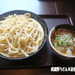 川越製麺 六三余うどん - 鮪骨系こってり醤油（肉汁）
