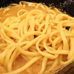 Yokohama Iekei Ramen Hinokiya - 菅野の麺は少しダマになってました(T_T)