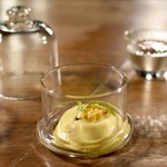 トライリウム - トウモロコシのエスプーマ