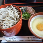 手打 神代そば - お勧めの「とろろ割子」1,300円を頂きました。