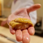 寿しの吉乃 - 赤ウニ(追加の方)