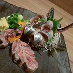 和菜酒房 おりべ - 秋刀魚お造り950円
