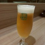 和菜酒房 おりべ - ビール　ｸﾘｰﾐｰな泡です