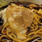 肉そば総本山神保町けいすけ - 肉そば 極み（醤油）　薄切りバラチャーシュー