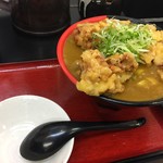 極楽うどん TKU - 鶏天カレーうどん（中盛 500g）（￥950）