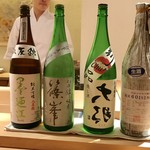 寿しの吉乃 - いただいた日本酒