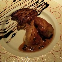 フレンチ割烹 宿 - ホロホロ鳥のロースト＆フォアグラ