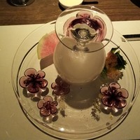フレンチ割烹 宿 - カンパチの瞬間燻製