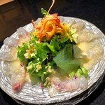 fish&fish 海鮮居酒家 - 漁師のカルパッチョ自家製ドレッシング