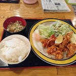 Nomikui Dokoro Matoi - 本日のランチ(絶品唐揚げ定食)