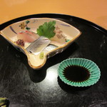 懐石料理 はし本 - お造り　＆　土佐醤油