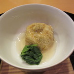 懐石料理 はし本 - 焚き合わせ：南京饅頭