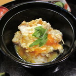 懐石料理 はし本 - 御飯：鱧と松茸の玉子とじご飯