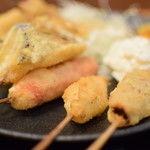 Kushikatsu Dengana - 串カツ定食　680円