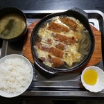 絆食堂 - カツとじ定食　ライス小