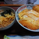 江戸家 - 半カツ丼＋半そばセット　500円