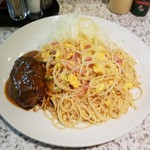 ロビン - 上空からハンバーグスパゲッティカルボ大盛