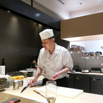 ご馳走たか波 - これから焼きに入ります