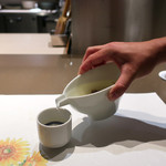 ご馳走たか波 - 清流かじかの炙り酒