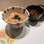 ご馳走たか波 - 鯛のゴマだれ丼