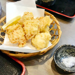 手打ちうどん 大蔵 - かしわ天