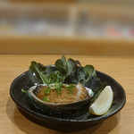 鮨処 竜敏 - あわびステーキ