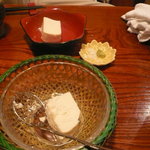 ざる豆腐　もっと山盛りでした　撮るのが遅れた